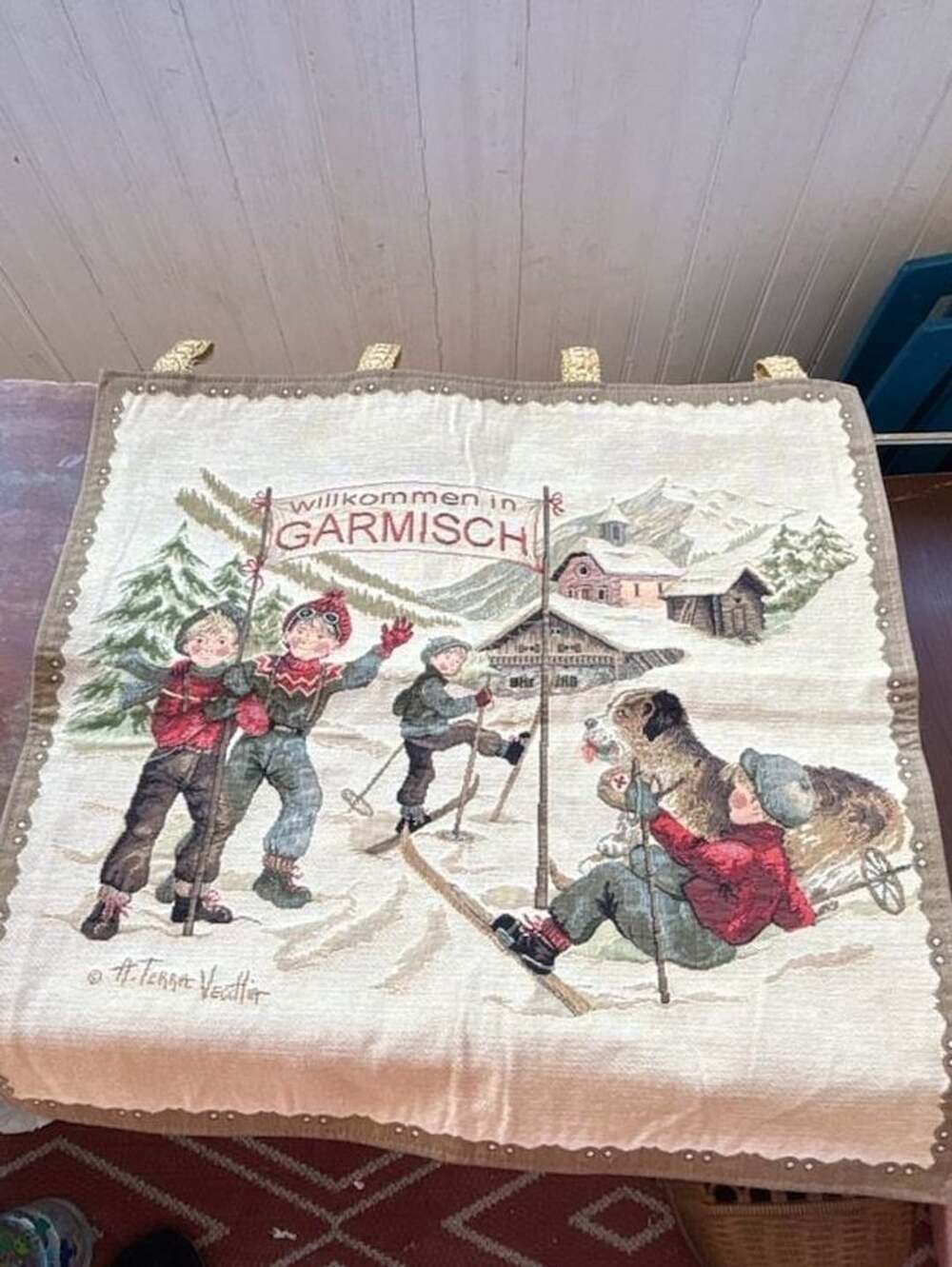 Original Armin & Marion Garmisch Tapestry Hometextiles hanging artwork